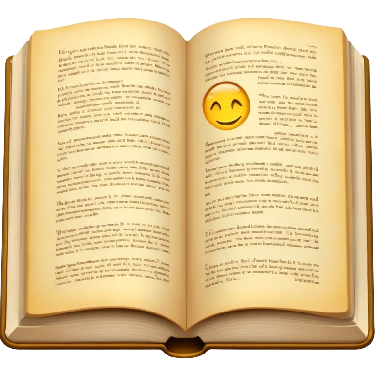 An opened book emoji