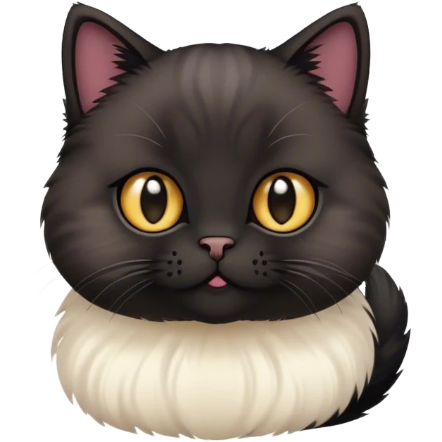 Black munchkin cat emoji