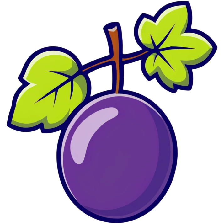 one individual grape berry emoji