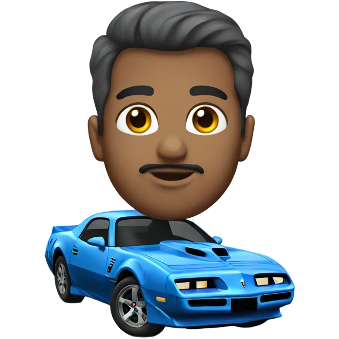 Blue trans am emoji