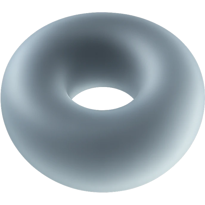 donut in matte glass style emoji