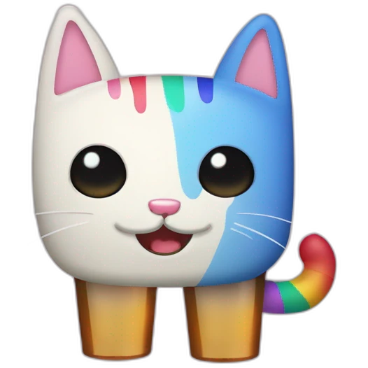 Nyan cat qui tien une bière emoji