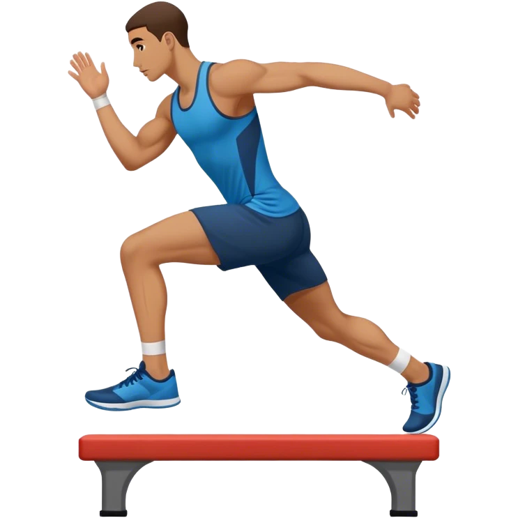 man Plyometric-step-up side-view emoji