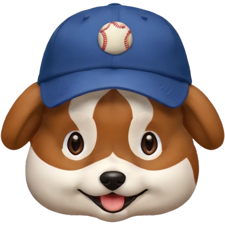 Perro con gorra emoji