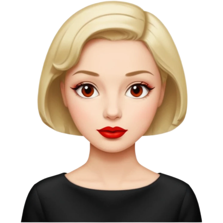 1950s short hair woman emoji