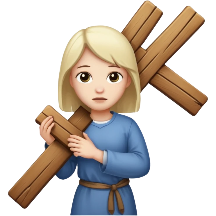 Carrying your cross emoji