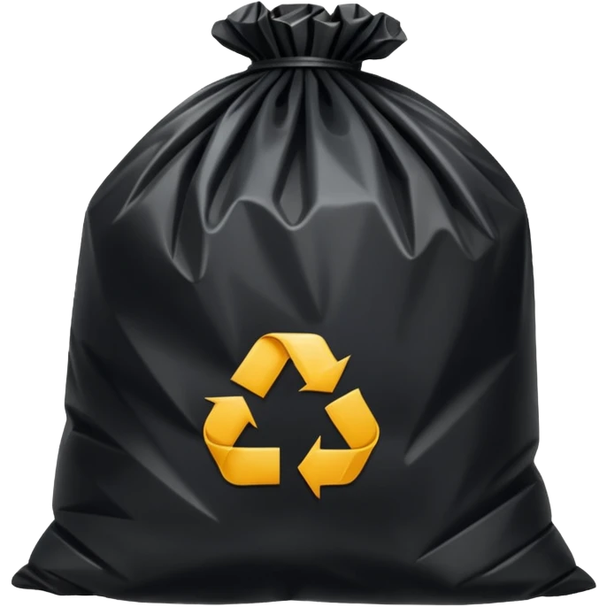 Trash bag emoji
