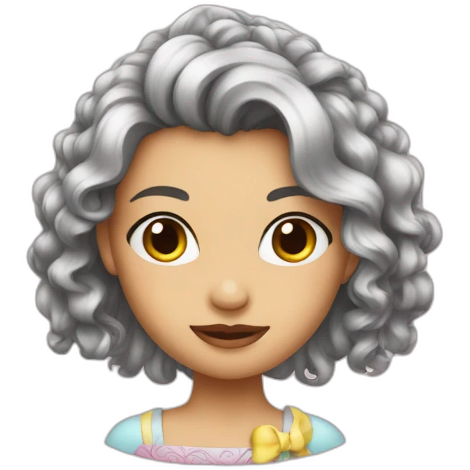 Girl fancy haie emoji