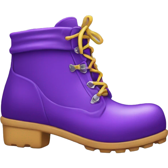 Purple Rain boots  emoji