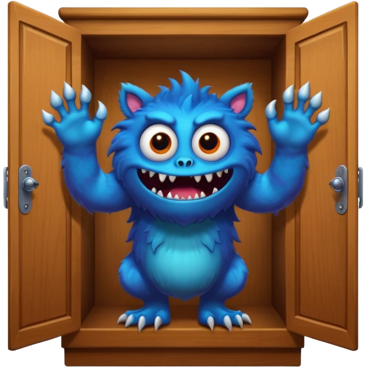 Monster on the closet emoji