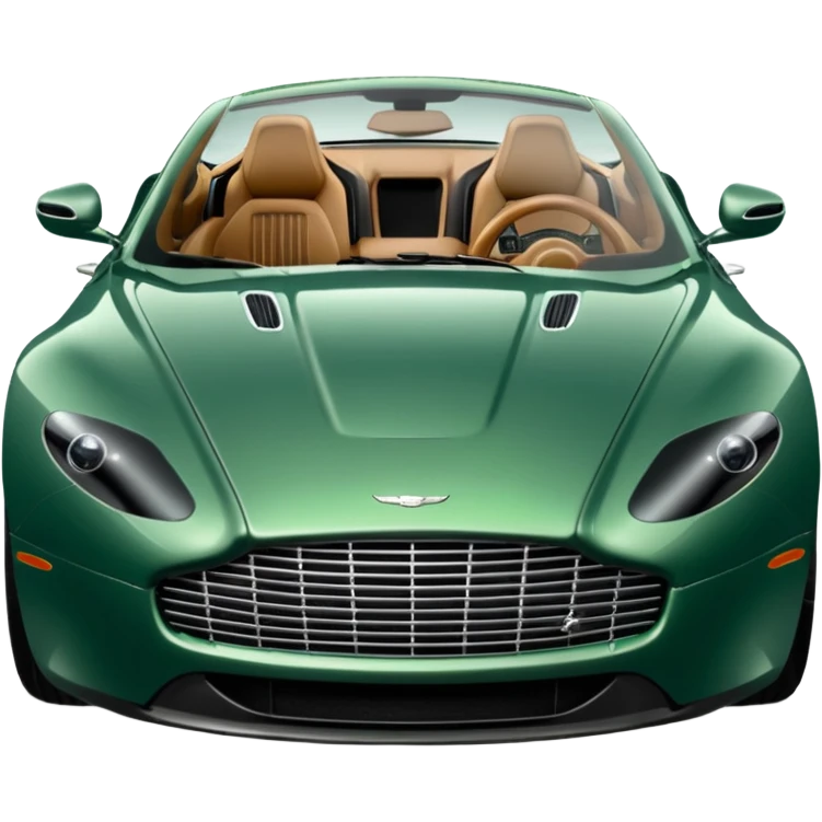 green aston martin doors open emoji