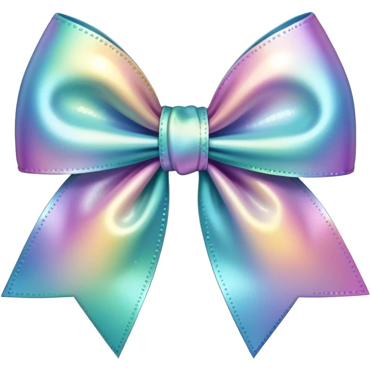 Cute sparkly bow for hair emoji
