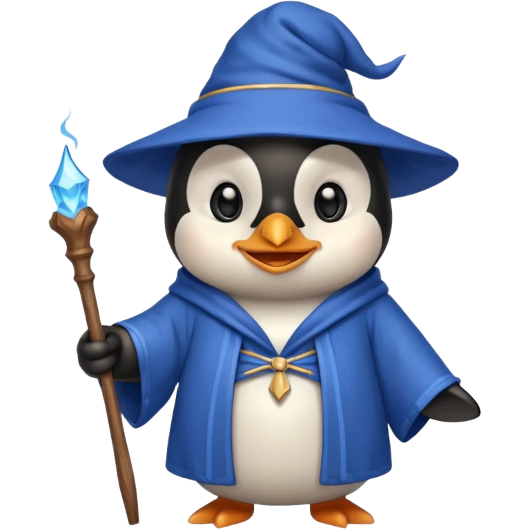Penguin Wizard emoji