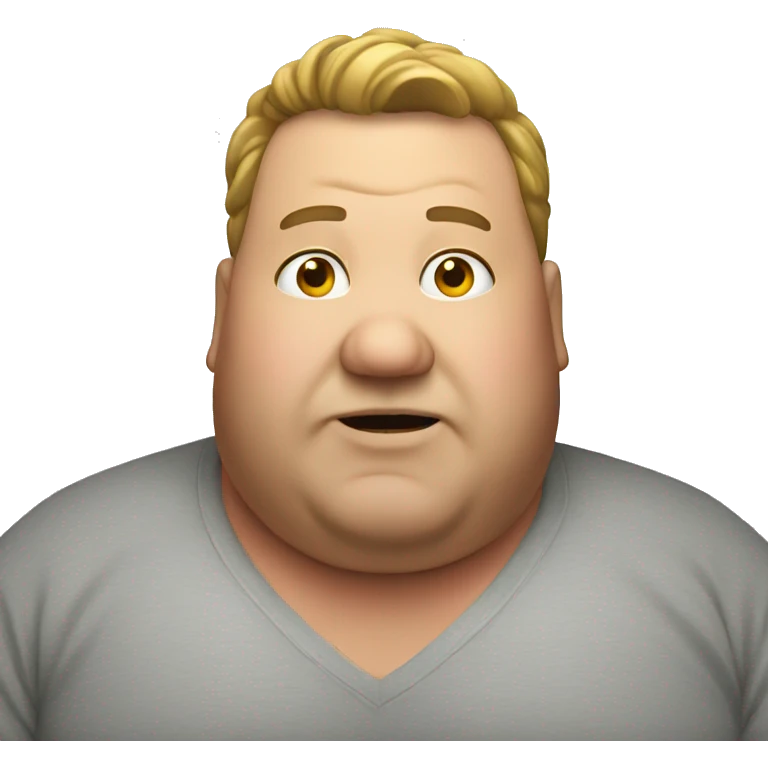 Fat guy emoji