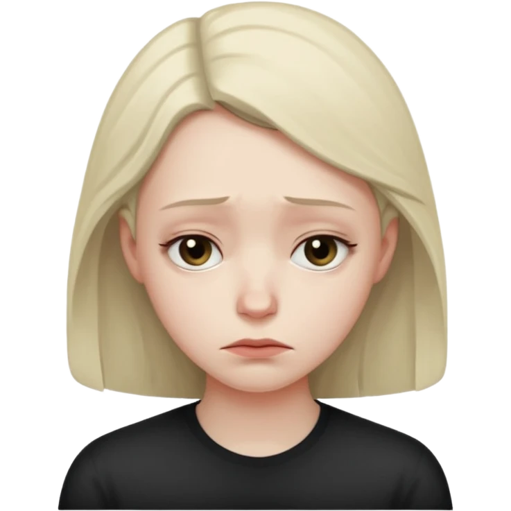 기분이 조금 우울한 기분이야 emoji