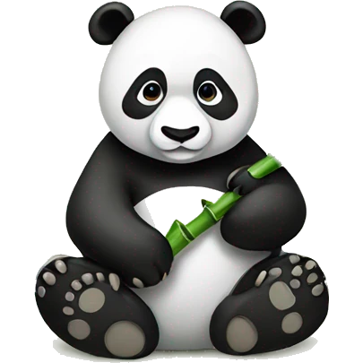 panda with bamboo  emoji