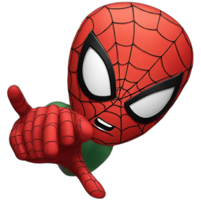 pointing spider-man emoji