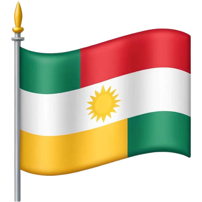 Create a Kurdistan flag  emoji