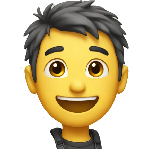 Happy emotion pointing farward  emoji