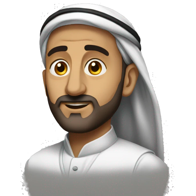 Meshal aljaser with thob emoji