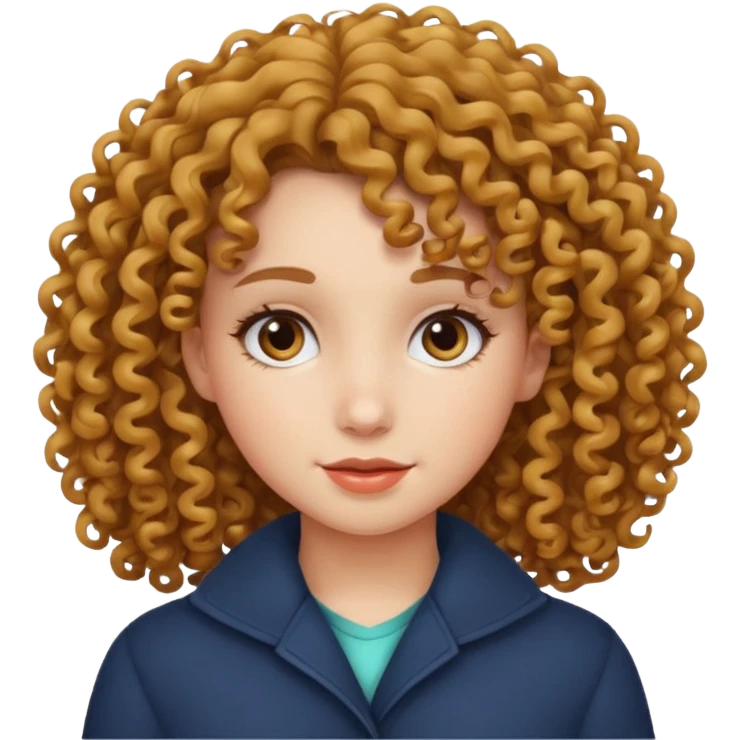 girl with curly hair emoji