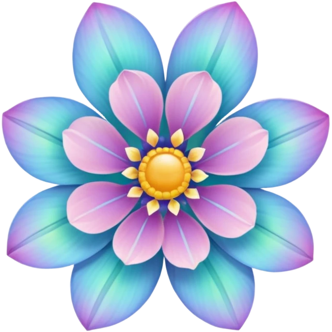 Space-Petalled Flower,  emoji