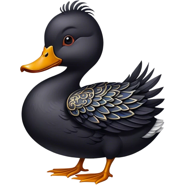 Gothic duck emoji