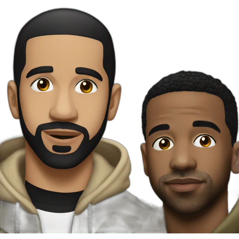 Drake with Travis scott emoji