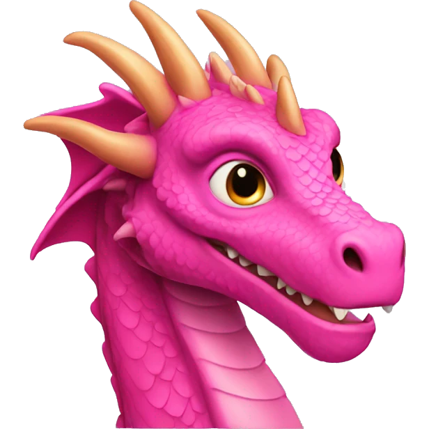 Pink dragon  emoji