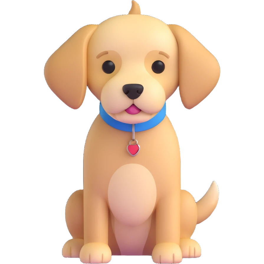 beige dog emoji