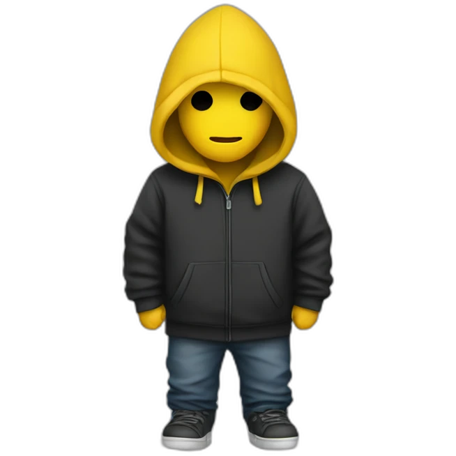 yellow hoody hacker emoji