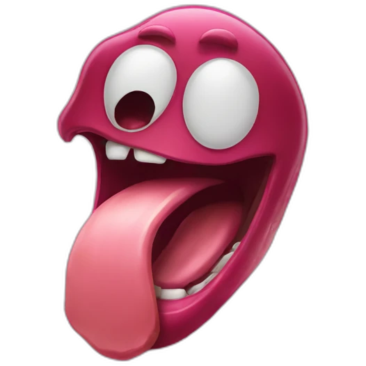 dead tongue out emoji