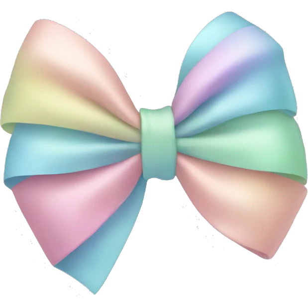 pastel coloured bow emoji