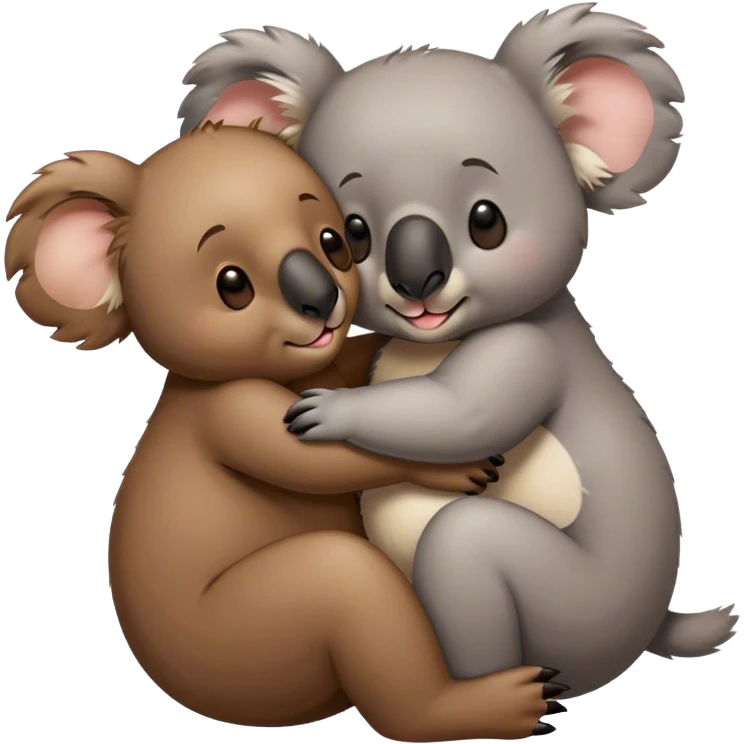 Koala kisses bear emoji