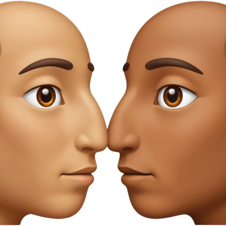 Two noses facing eachother but only noses emoji
