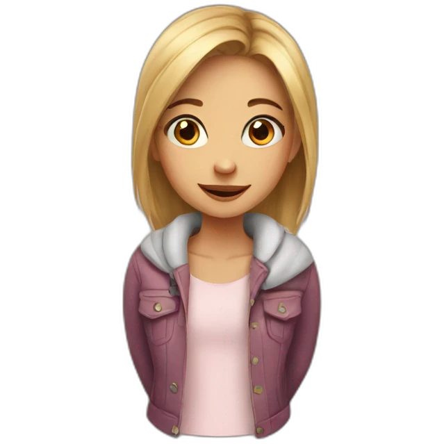 Cute girl emoji