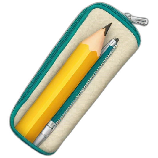 pencil case with zipper emoji
