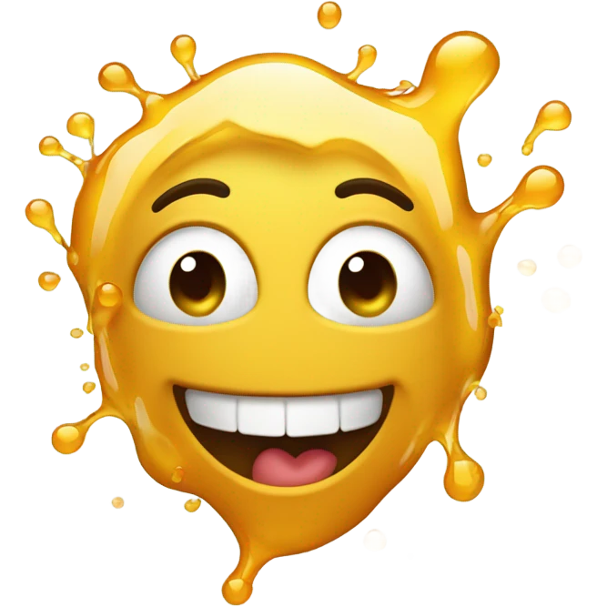 throwing up honey happy face emoji