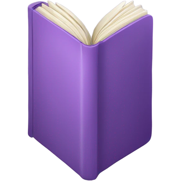 cozy book light purple emoji