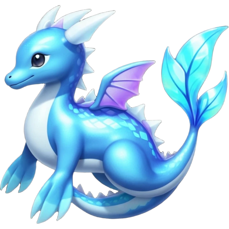 Shiny Colorful Iridescent Bioluminescent Glowing Neon Lapras-Meloetta-Vaporeon-Dialga-Suicune-fusion emoji