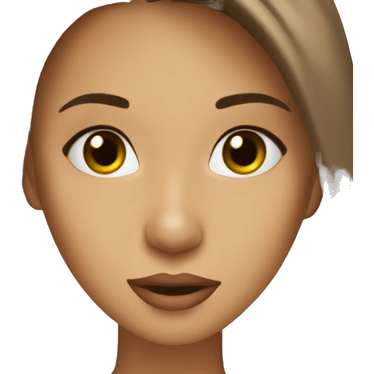 Jenni kiss her fans brown hair emoji
