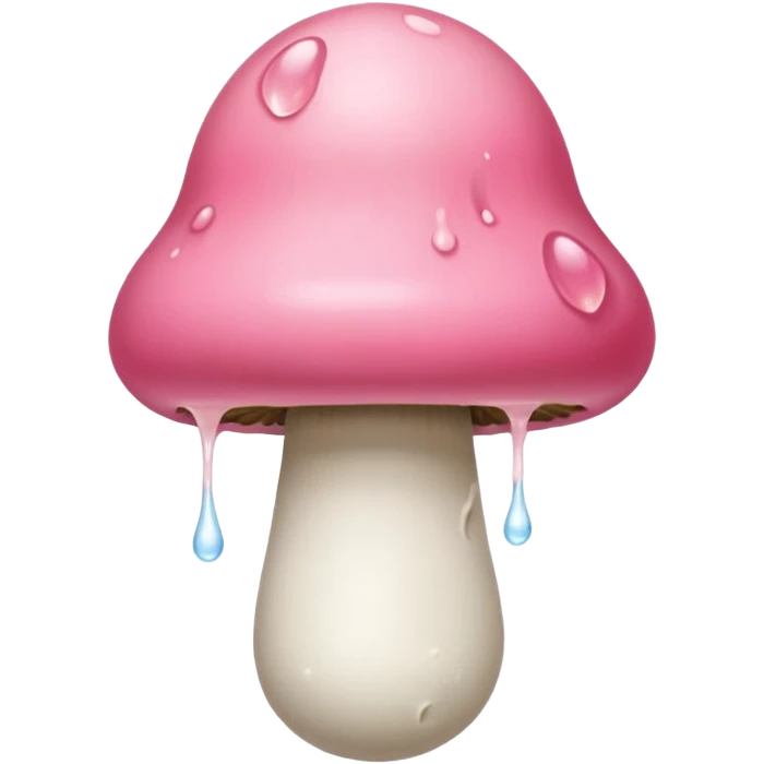 skin toned shaft with bulbous mushroom-shaped pink top. Milk squirts out of a small hole at the tip. emoji