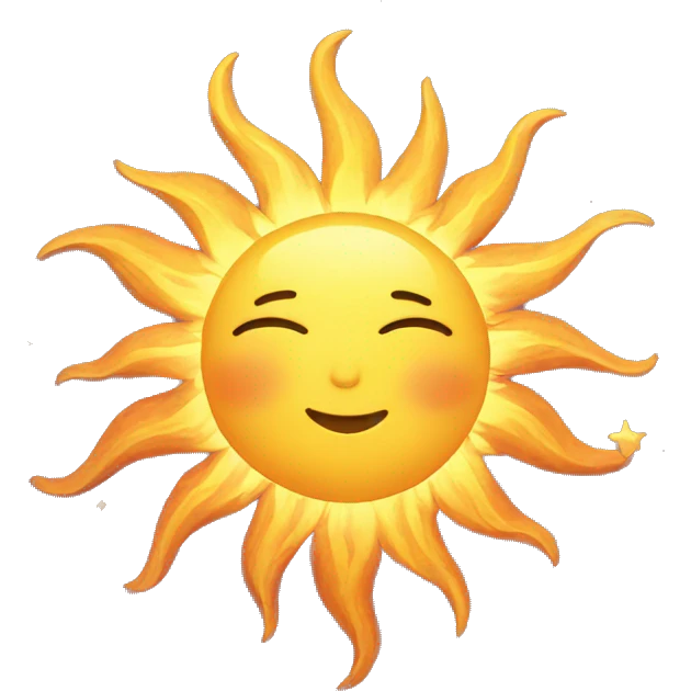 Sun and moon, planets  emoji