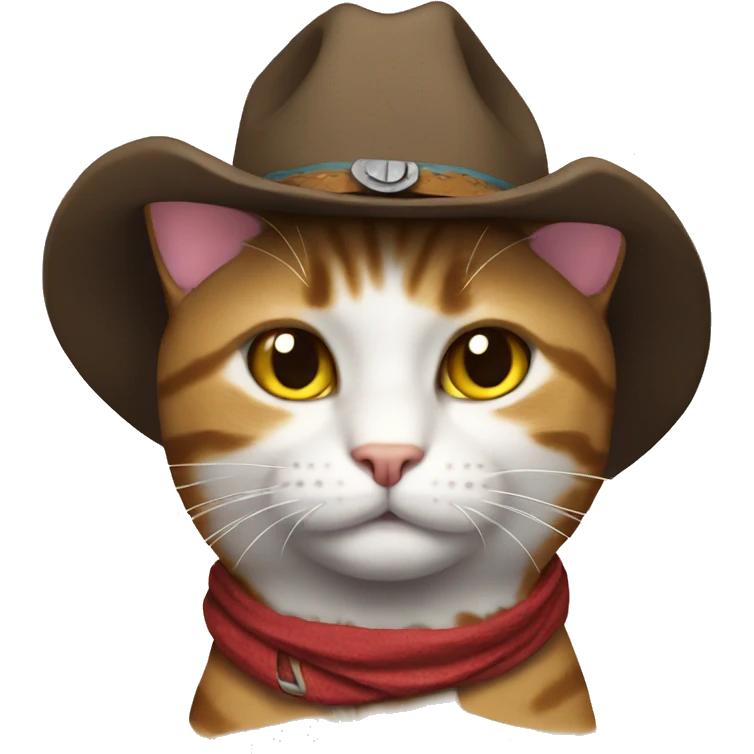 Cowboy cat emoji