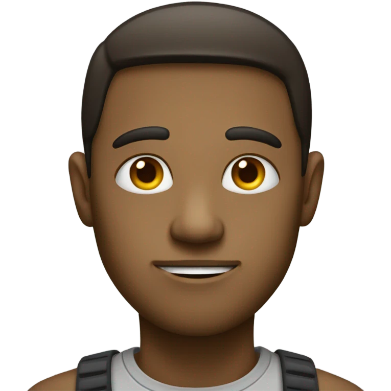 Straightest face emoji