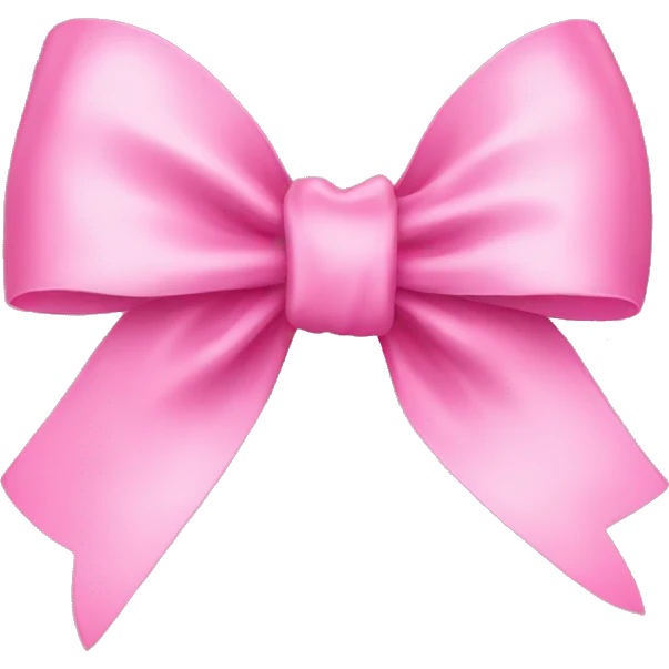 pink bow emoji
