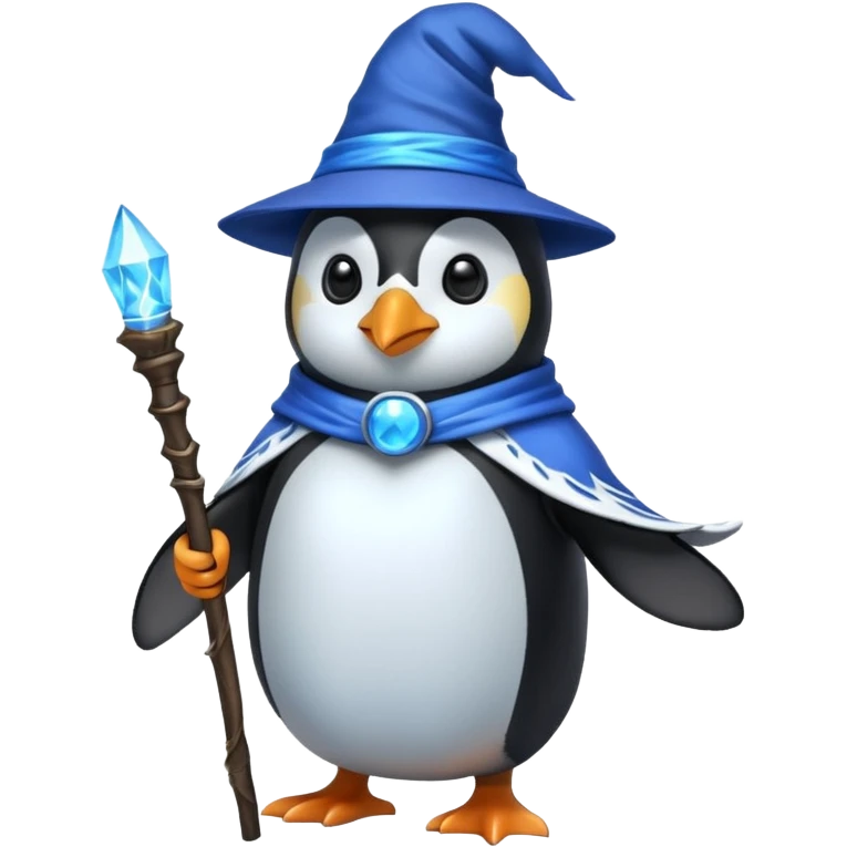 Penguin Wizard emoji