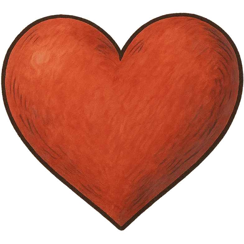 ghibli style heart emoji
