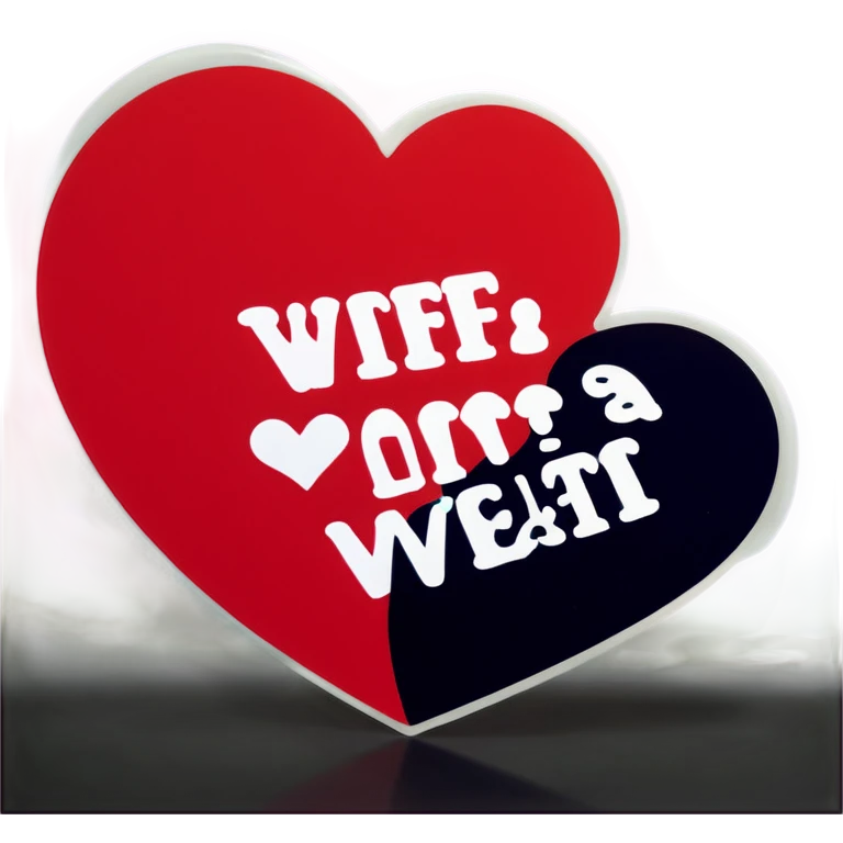 My wife with a heart emoji