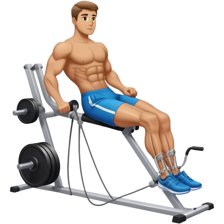 man cable-machine-leg-exercise emoji